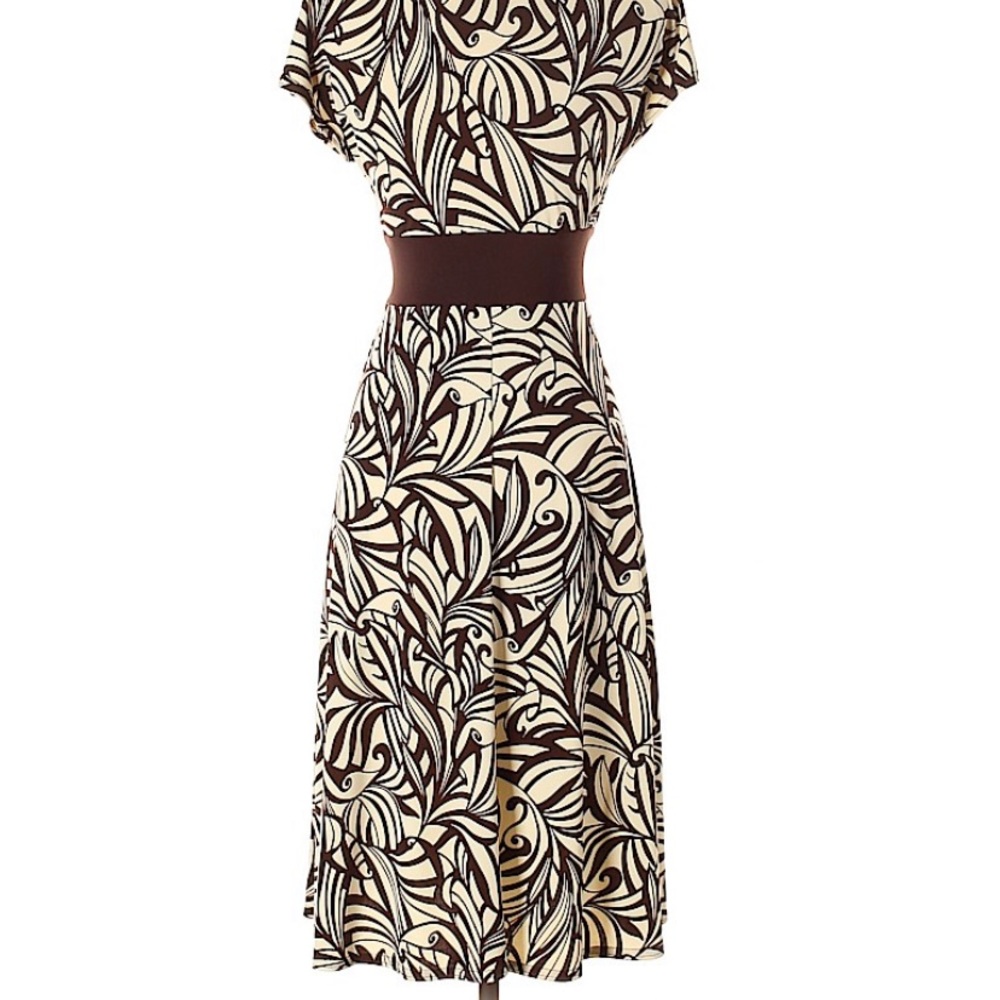 🦉SALE 3/$33 or 5/$50 long abstract print dress - Picture 2 of 2